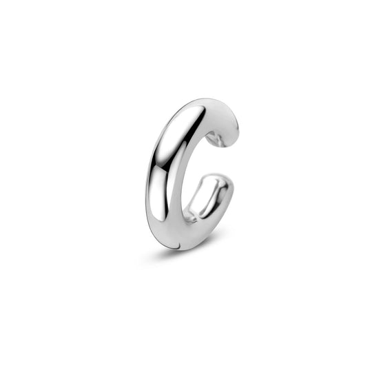 Gerhodineerd 925 zilveren ear cuff 17 mm – Elegante oormanchet