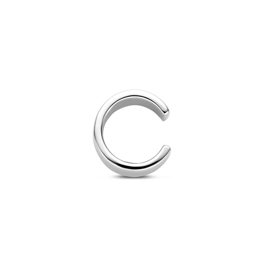 Gerhodineerd 925 zilveren ear cuff 11,5 mm – Tijdloze oormanchet
