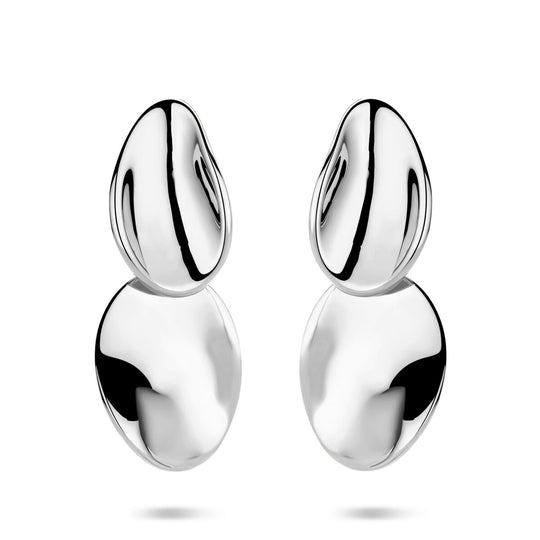 Gerhodineerd 925 zilveren oorhangers – 32mm