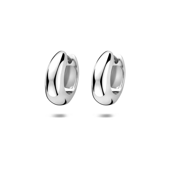 Gerhodineerd Zilveren Klapoorringen – 15x6mm – 925 Zilver