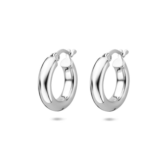 Gerhodineerd Zilveren Oorringen – 17x4,5mm – 925 Zilver