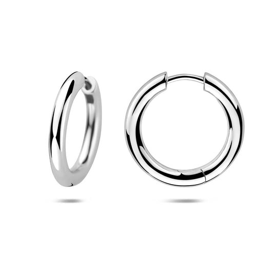 Gerhodineerde 925 Zilveren Klapoorringen – 20,5 mm