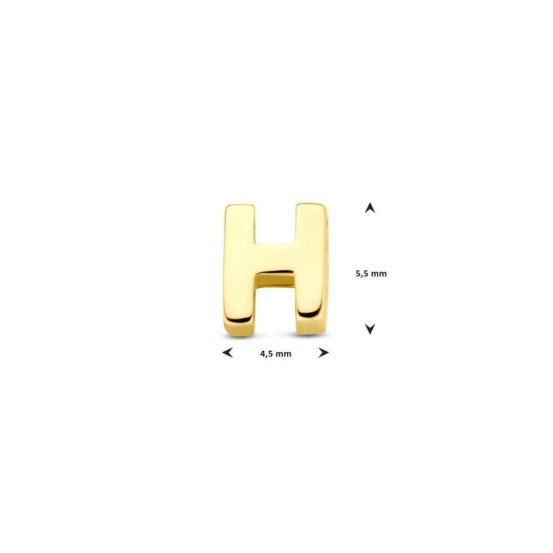 9k Geelgouden Hanger met Letter – Alfabet Hanger