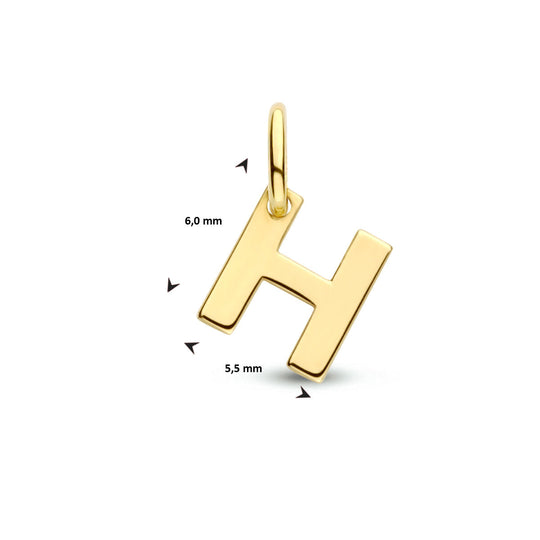 14k Geelgouden Letter Hanger – Persoonlijk Sieraad