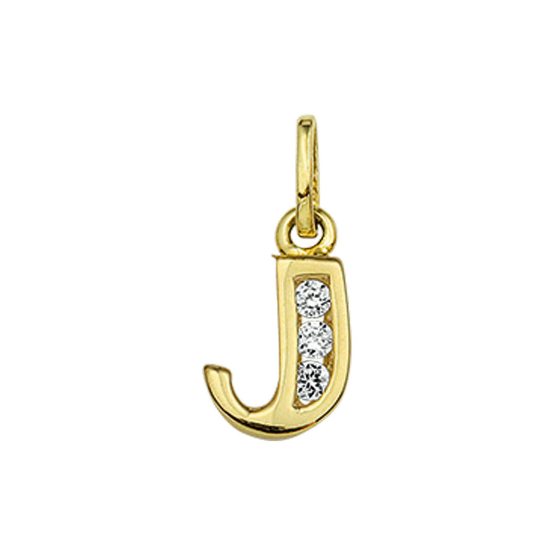925 zilveren hanger letter met zirkonia – initialen collier