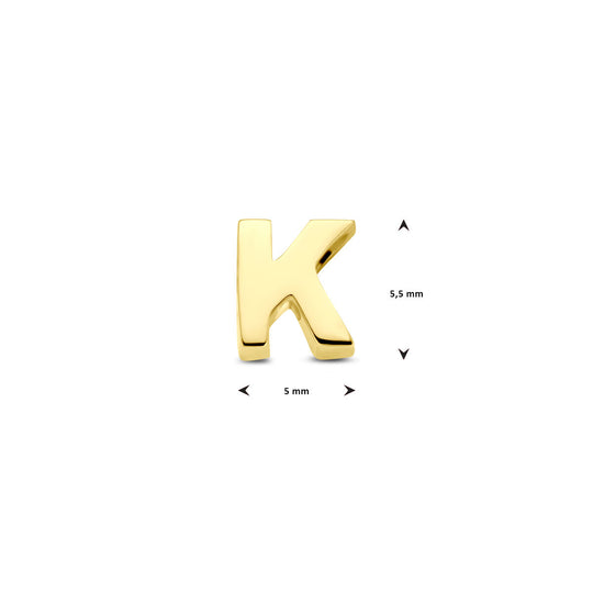 9k Geelgouden Hanger met Letter – Alfabet Hanger