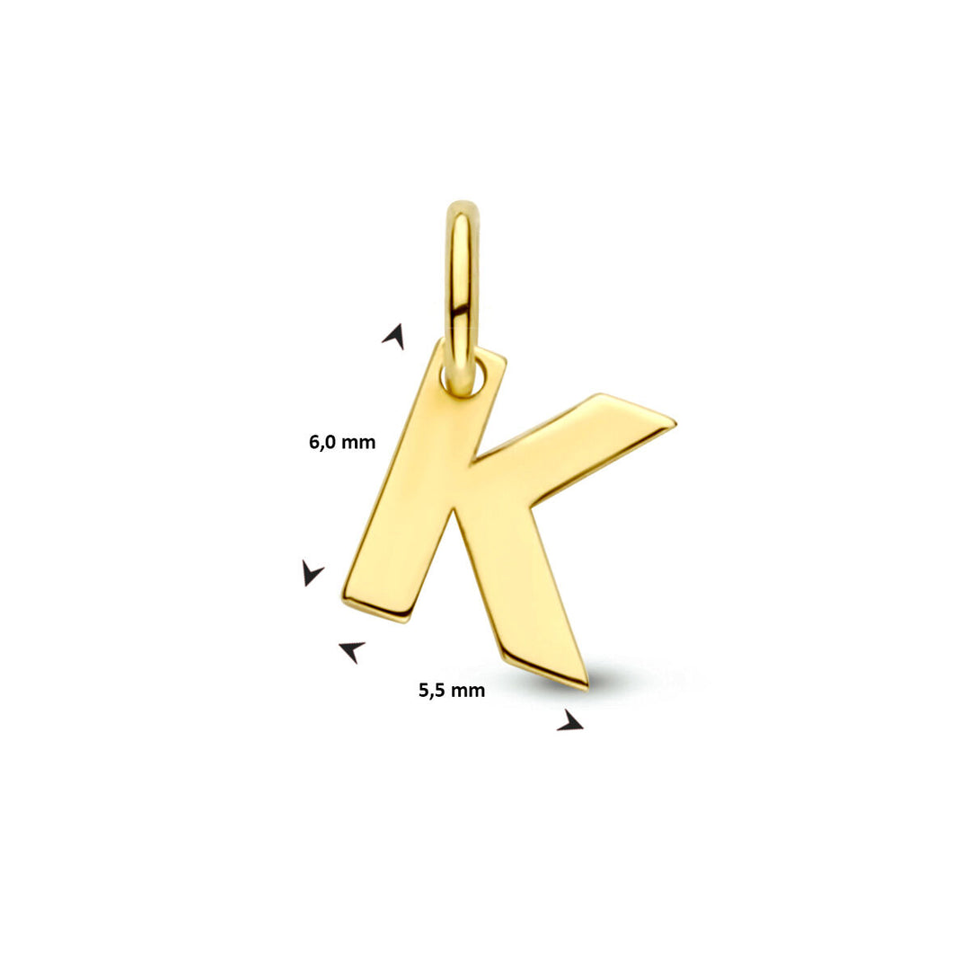 14k Geelgouden Letter Hanger – Persoonlijk Sieraad
