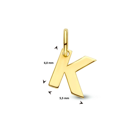 14k Geelgouden Letter Hanger – Persoonlijk Sieraad