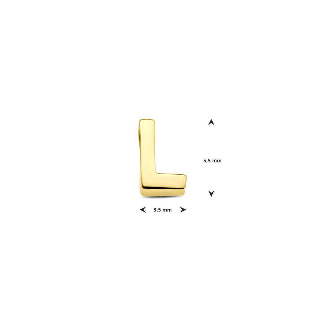 9k Geelgouden Hanger met Letter – Alfabet Hanger
