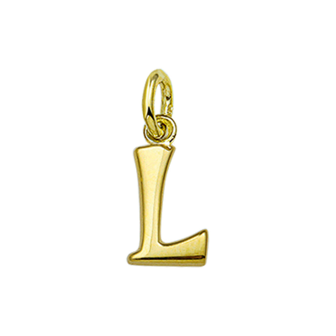 14k geelgouden hanger letter – initialen collier