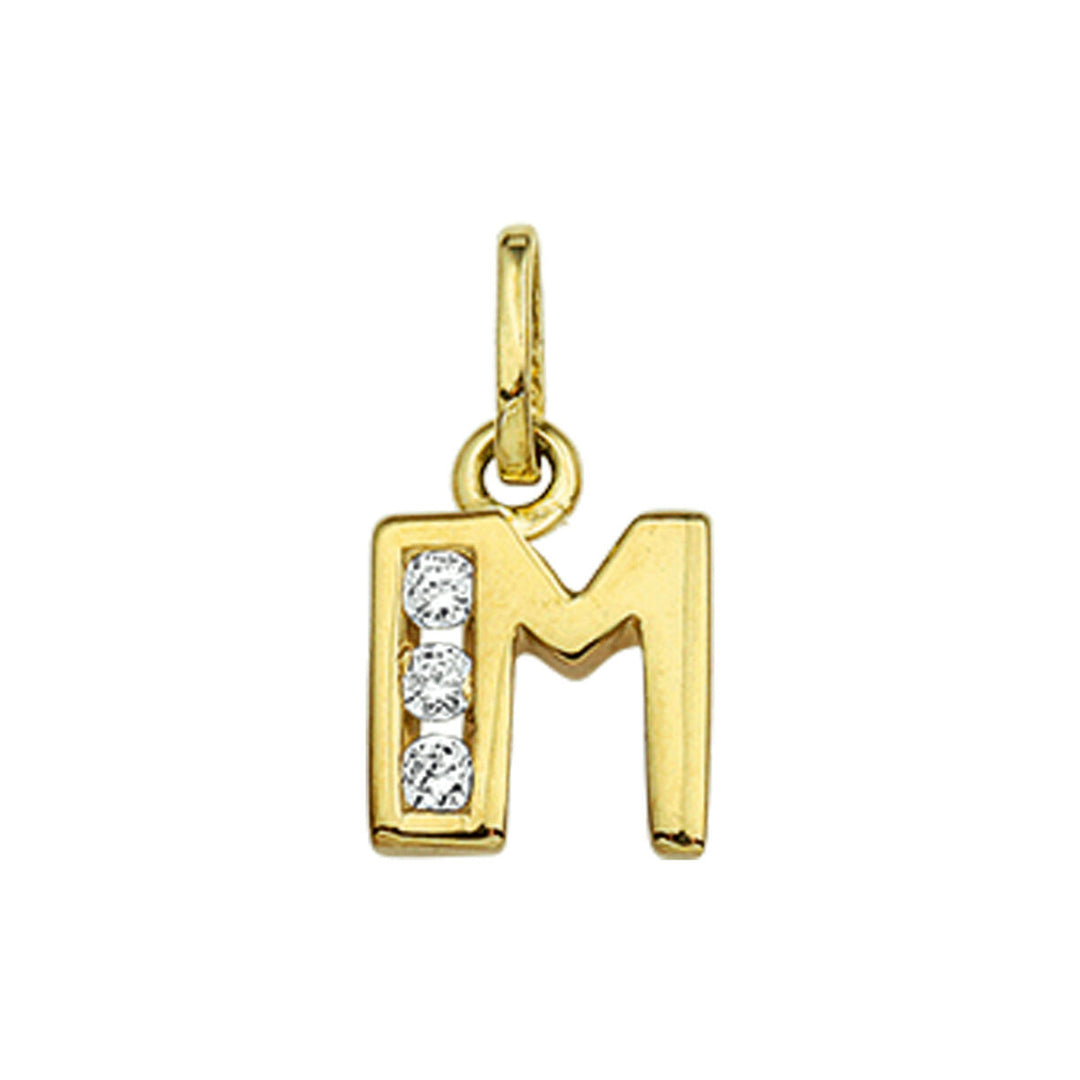 925 zilveren hanger letter met zirkonia – initialen collier