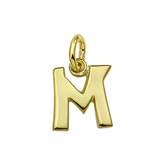 14k geelgouden hanger letter – initialen collier