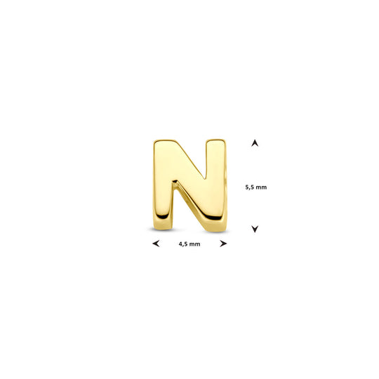 9k Geelgouden Hanger met Letter – Alfabet Hanger