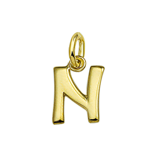 14k geelgouden hanger letter – initialen collier