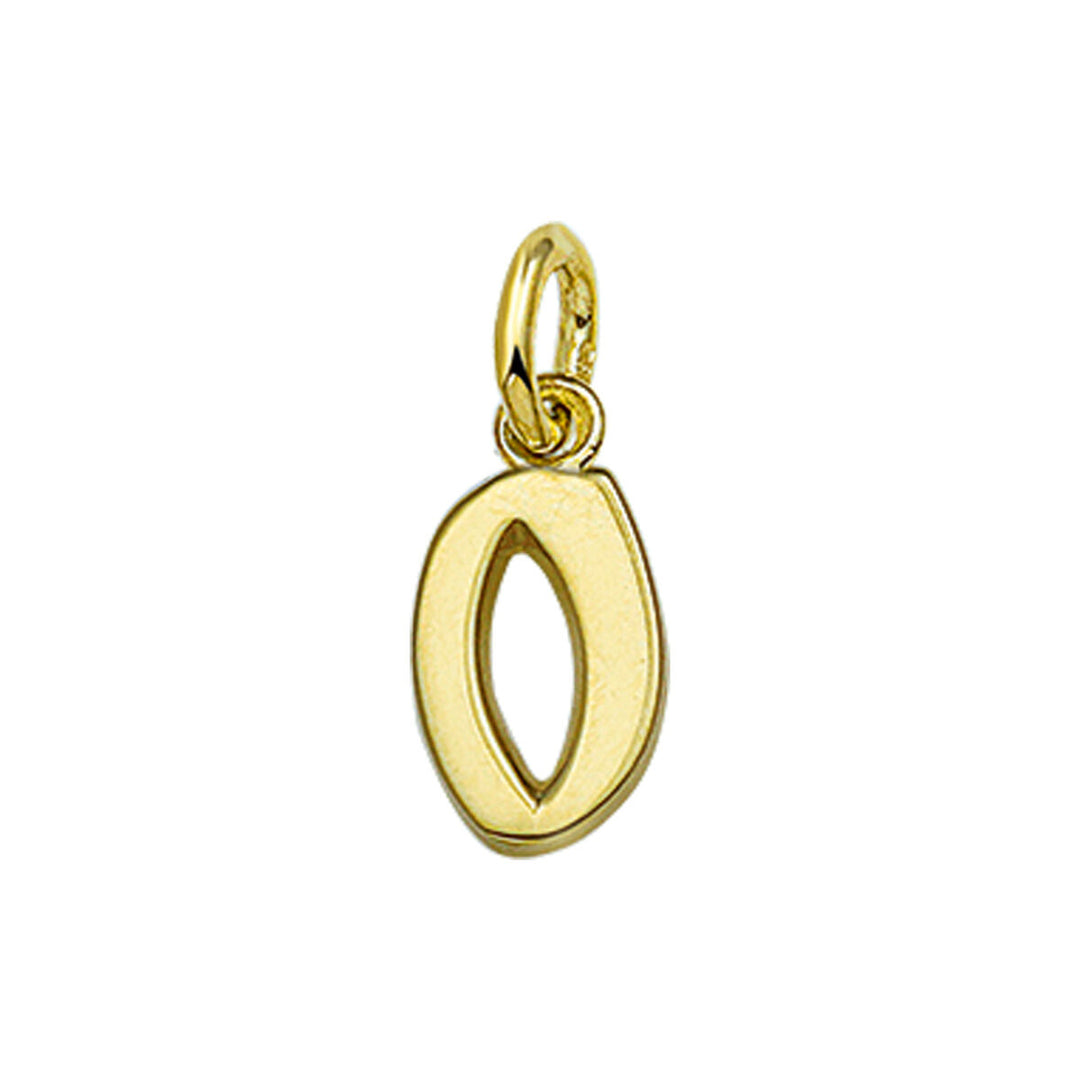 14k geelgouden hanger letter – initialen collier