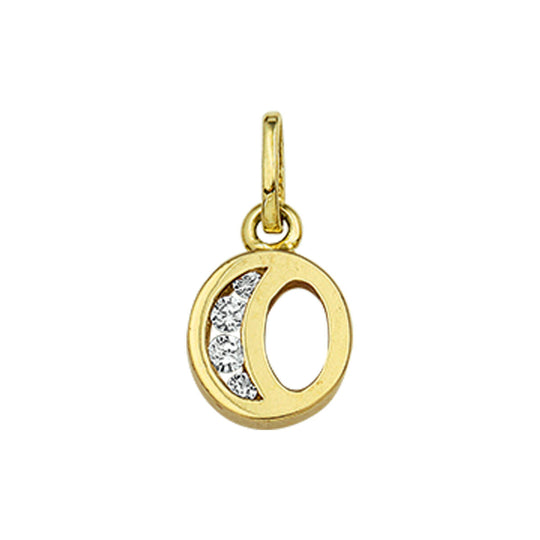 925 zilveren hanger letter met zirkonia – initialen collier