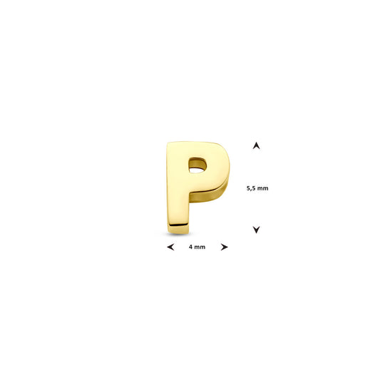 9k Geelgouden Hanger met Letter – Alfabet Hanger