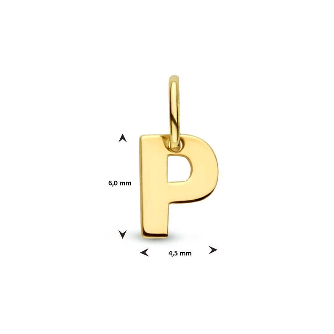 14k Geelgouden Letter Hanger – Persoonlijk Sieraad