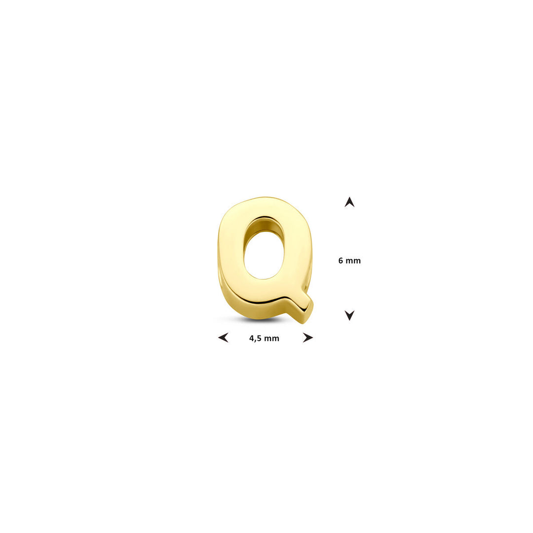 9k Geelgouden Hanger met Letter – Alfabet Hanger