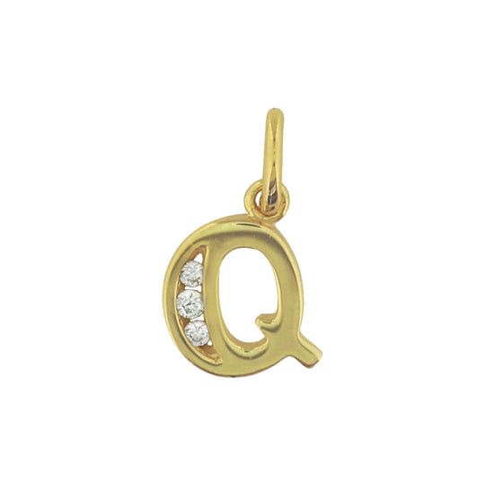 925 zilveren hanger letter met zirkonia – initialen collier