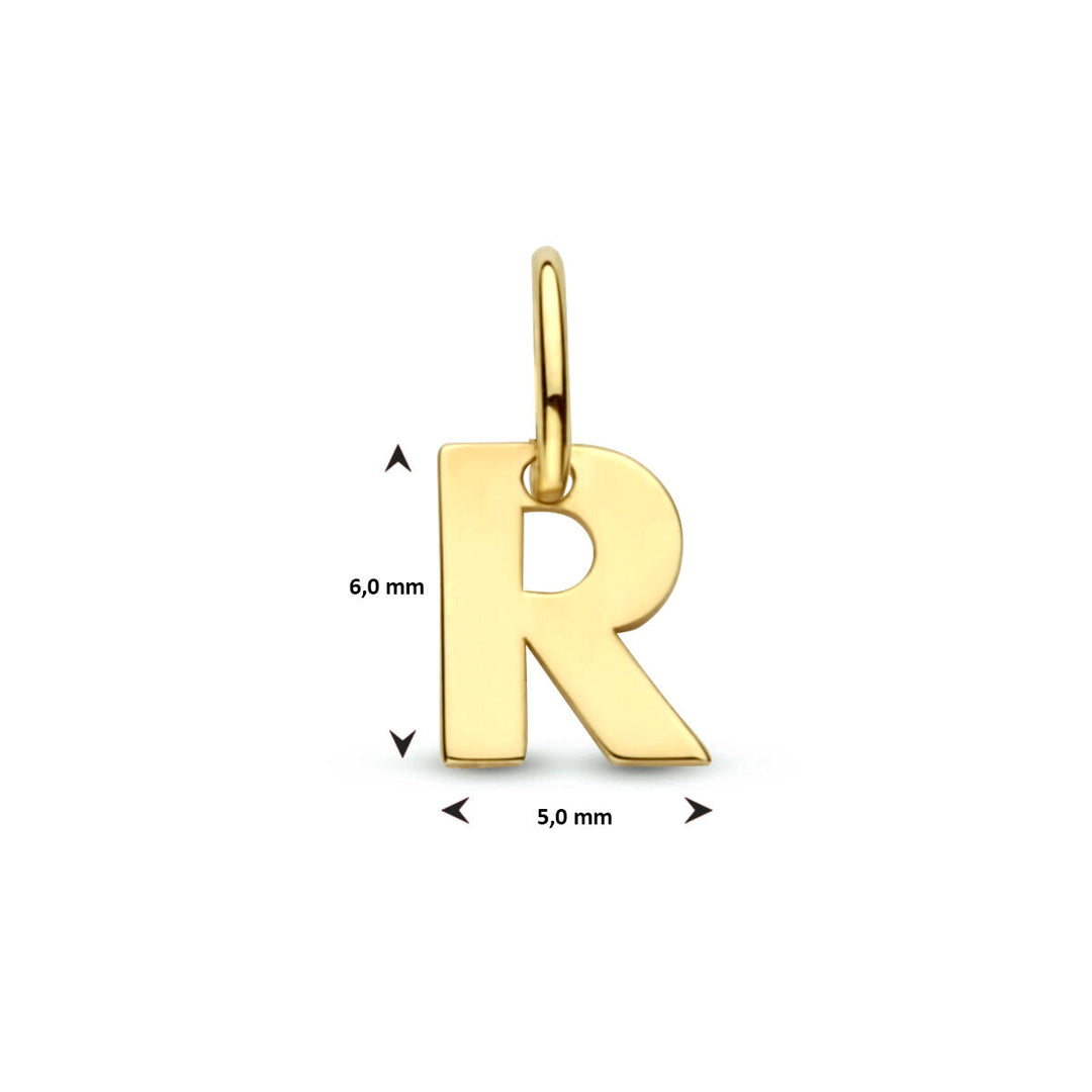 14k Geelgouden Letter Hanger – Persoonlijk Sieraad