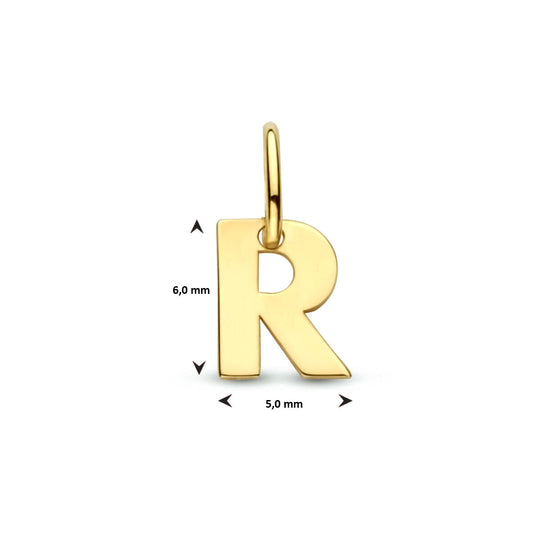 14k Geelgouden Letter Hanger – Persoonlijk Sieraad