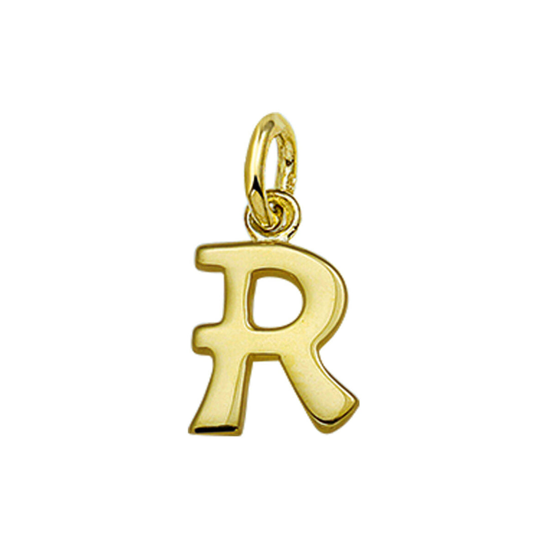 14k geelgouden hanger letter – initialen collier