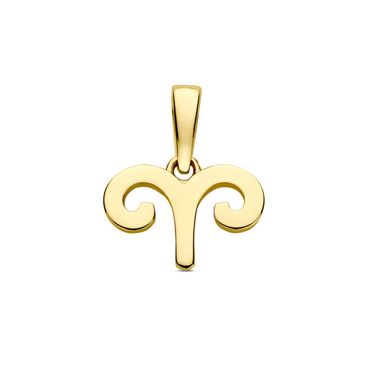 14k Geelgouden Hanger Sterrenbeeld Ram – Per Stuk
