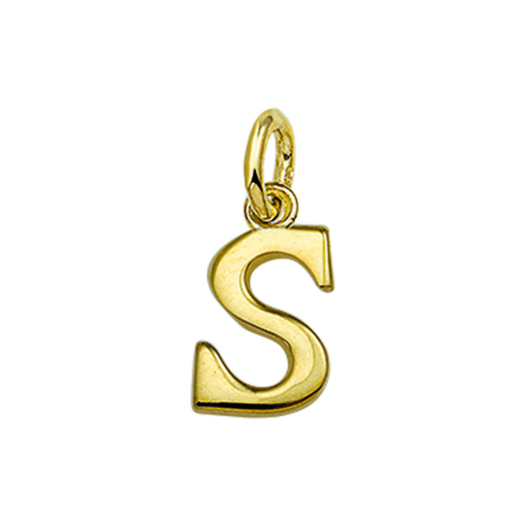 14k geelgouden hanger letter – initialen collier