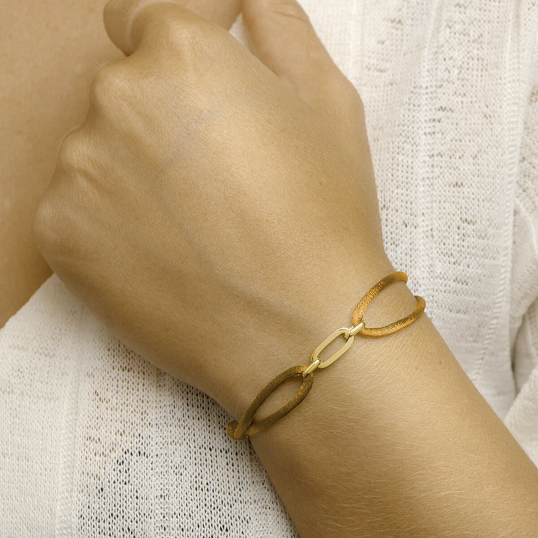 Satijnen Armband Verstelbaar 13–26 cm met Element 20x6 mm