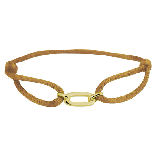 Satijnen Armband Verstelbaar 13–26 cm met Element 20x6 mm