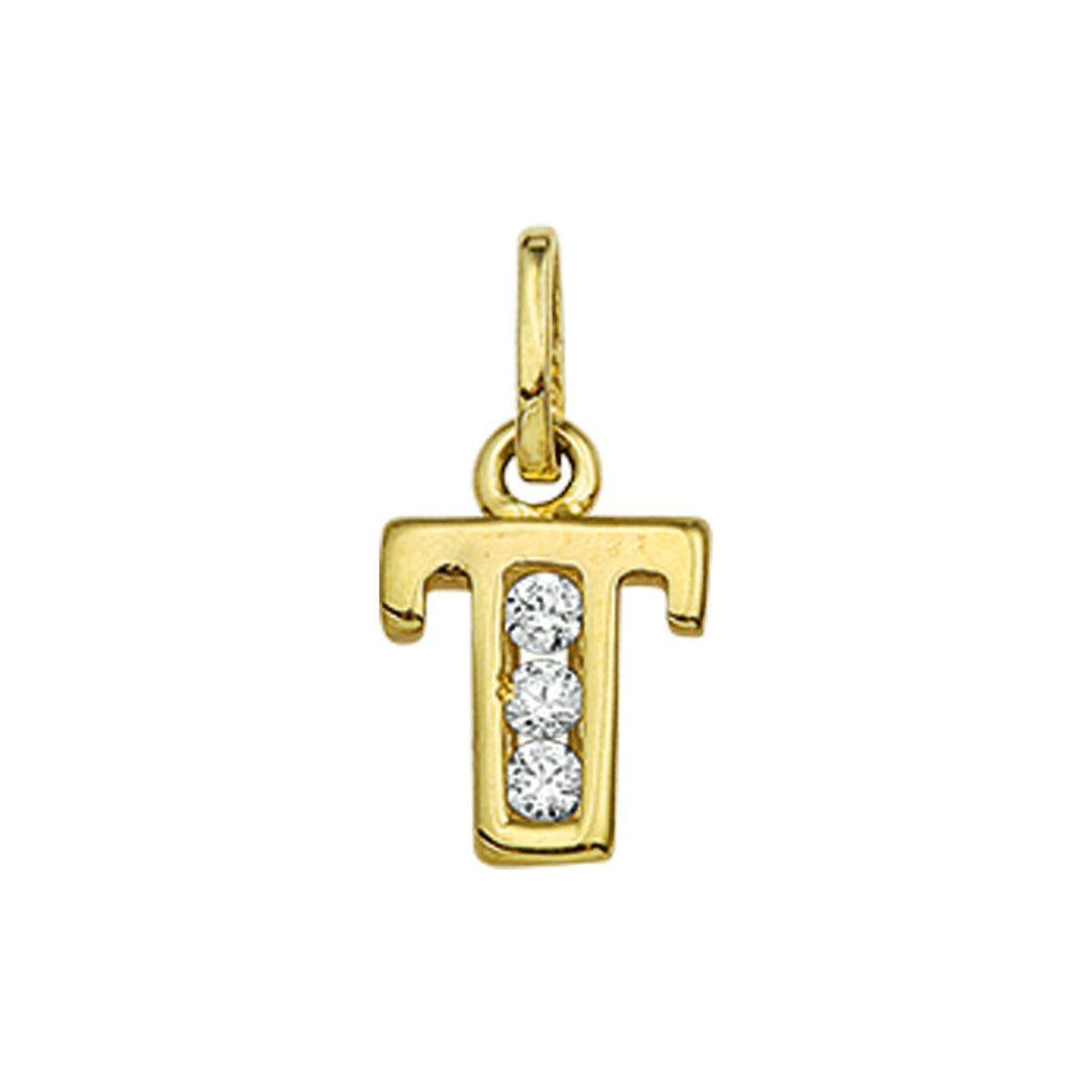 925 zilveren hanger letter met zirkonia – initialen collier