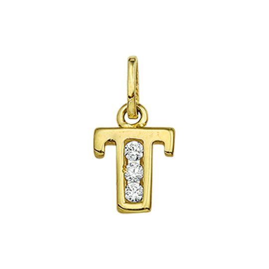 925 zilveren hanger letter met zirkonia – initialen collier