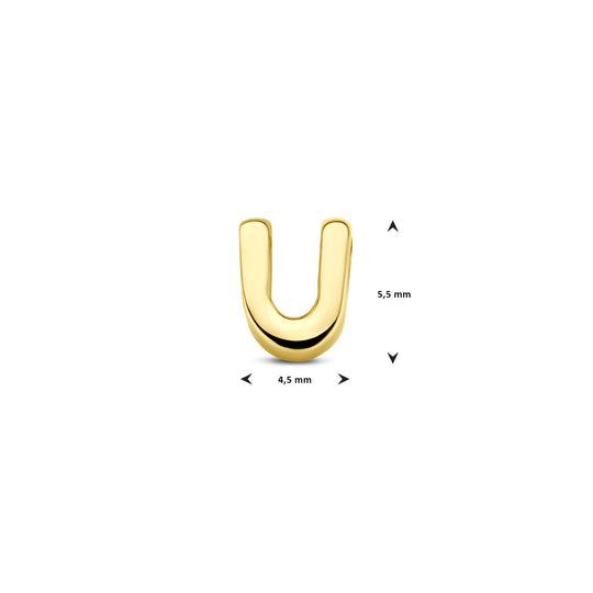 9k Geelgouden Hanger met Letter – Alfabet Hanger