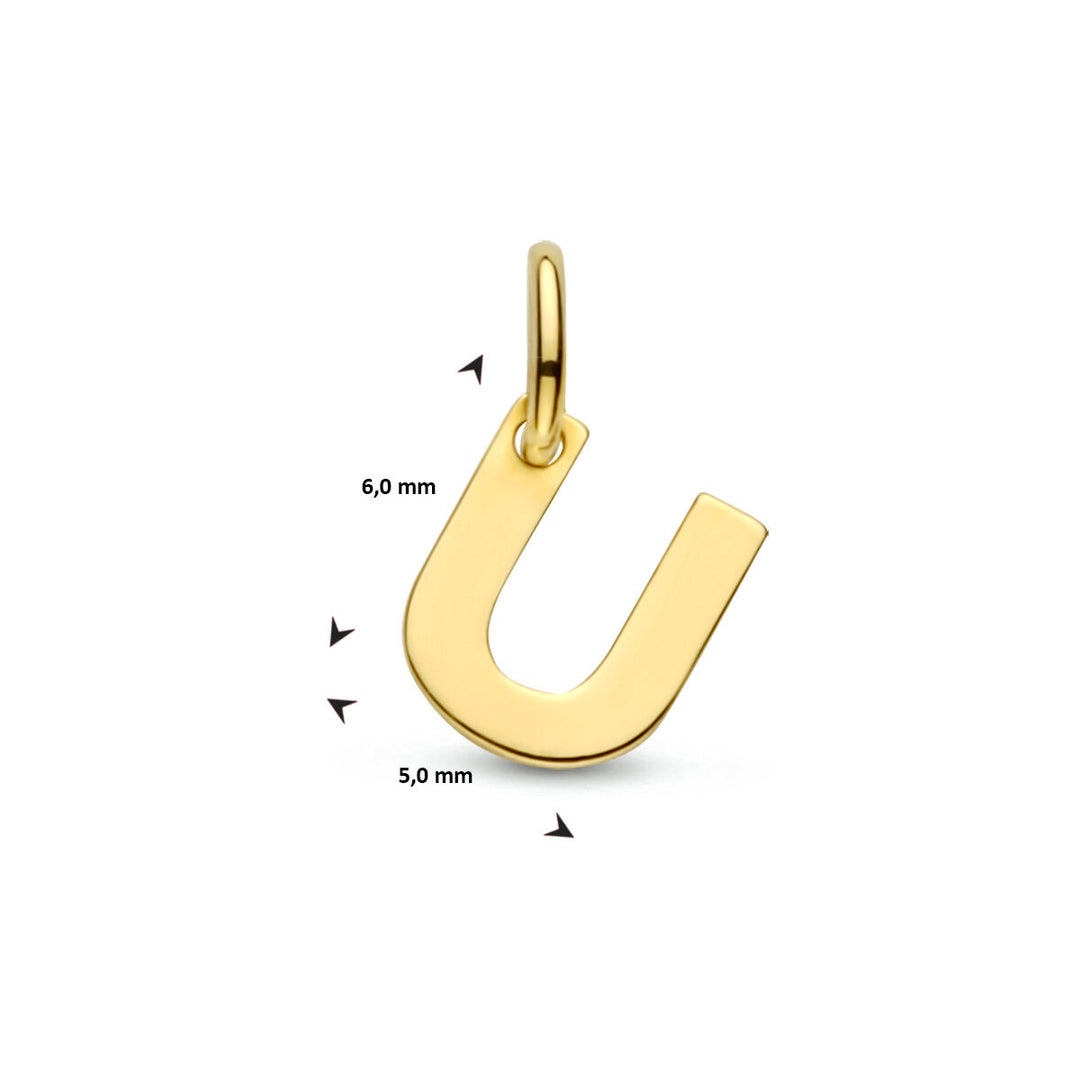 14k Geelgouden Letter Hanger – Persoonlijk Sieraad