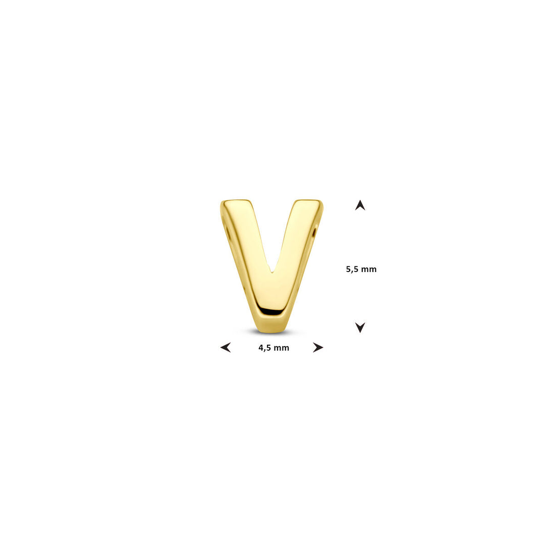 9k Geelgouden Hanger met Letter – Alfabet Hanger