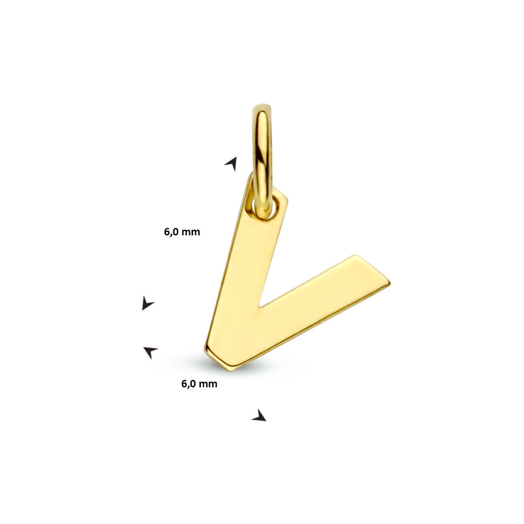 14k Geelgouden Letter Hanger – Persoonlijk Sieraad