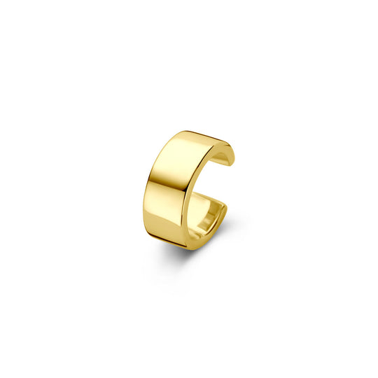 Verguld 925 zilveren ear cuff 11,5 mm – Geel goud, luxe oormanchet