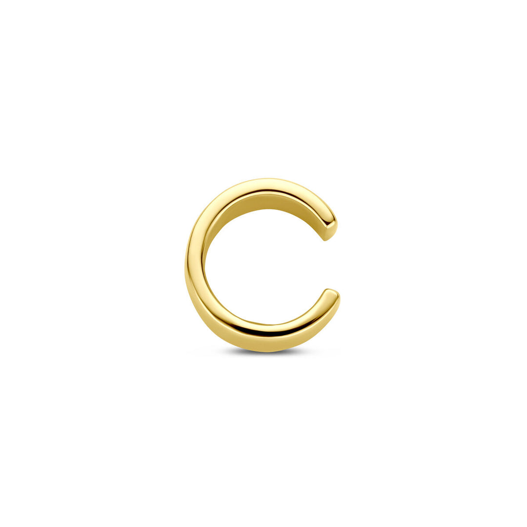 Verguld 925 zilveren ear cuff 11,5 mm – Geel goud, luxe oormanchet