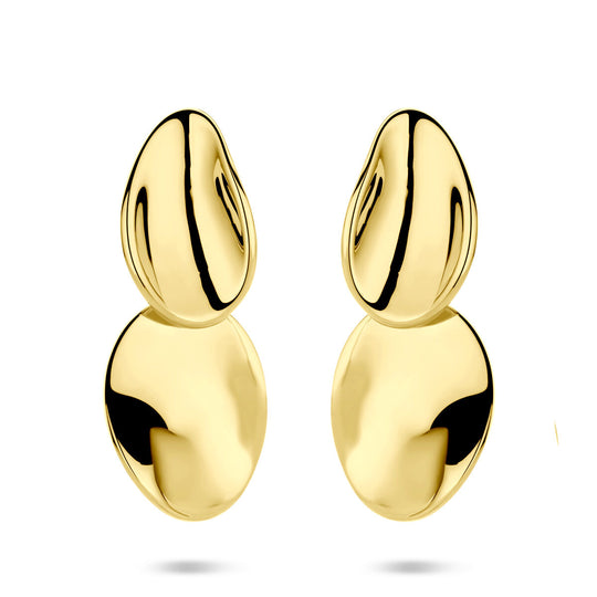 Verguld 925 zilveren oorhangers – 32mm