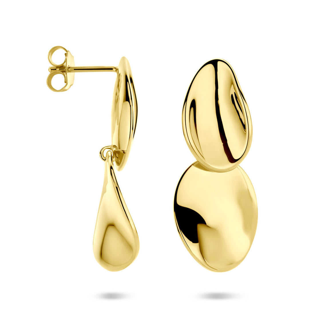 Verguld 925 zilveren oorhangers – 32mm