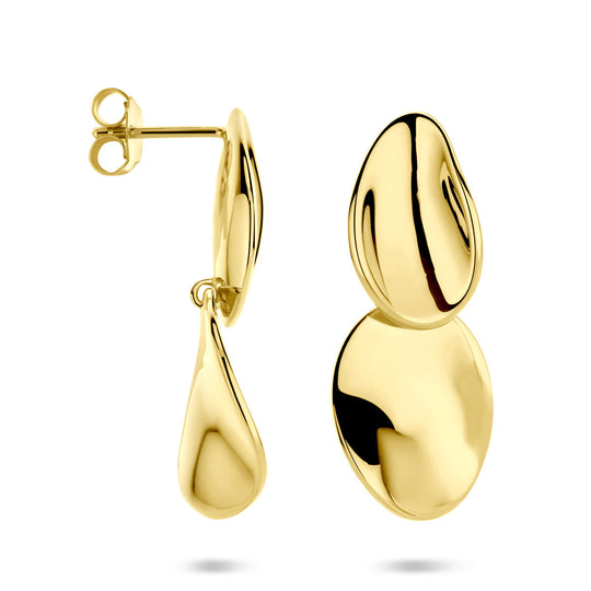 Verguld 925 zilveren oorhangers – 32mm