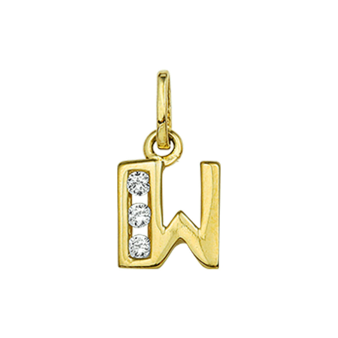 925 zilveren hanger letter met zirkonia – initialen collier