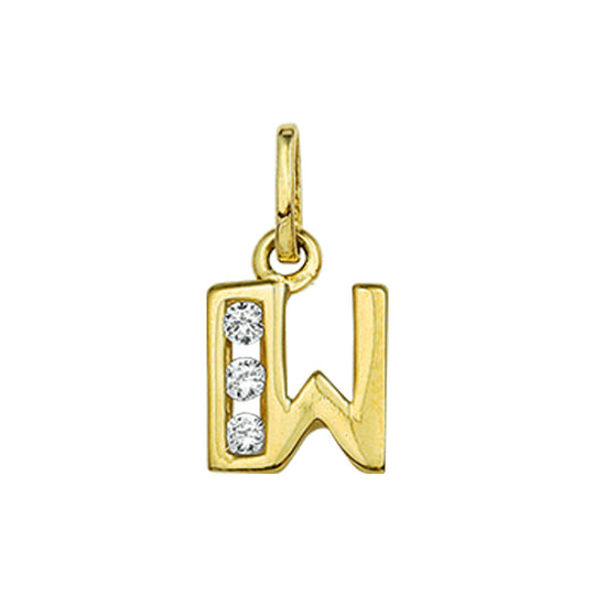 925 zilveren hanger letter met zirkonia – initialen collier