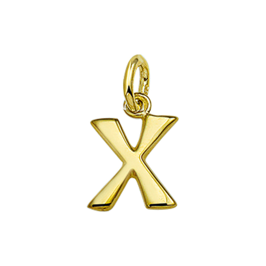 14k geelgouden hanger letter – initialen collier