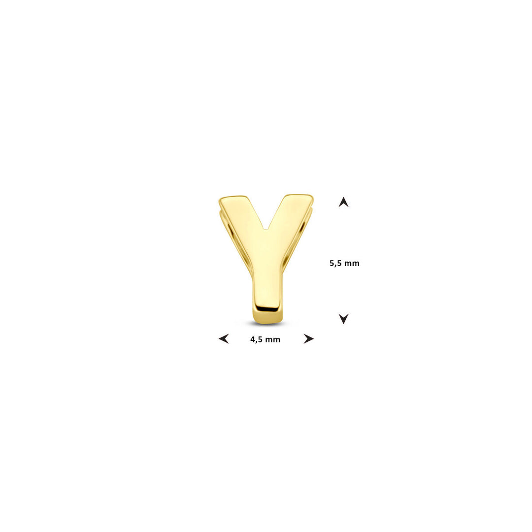 9k Geelgouden Hanger met Letter – Alfabet Hanger