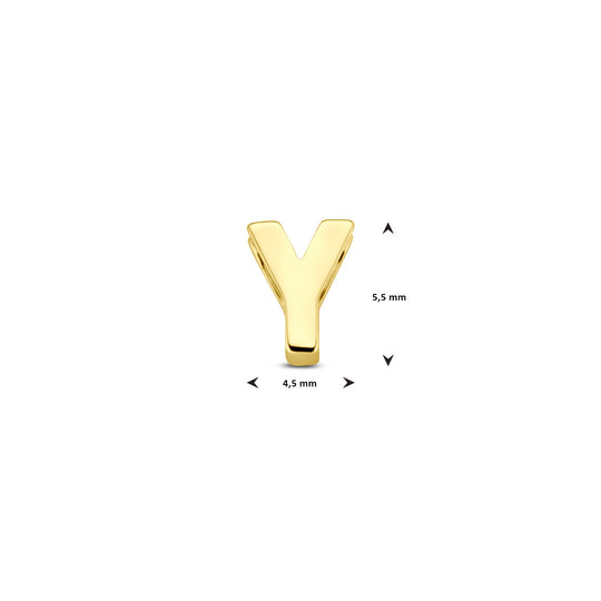 9k Geelgouden Hanger met Letter – Alfabet Hanger