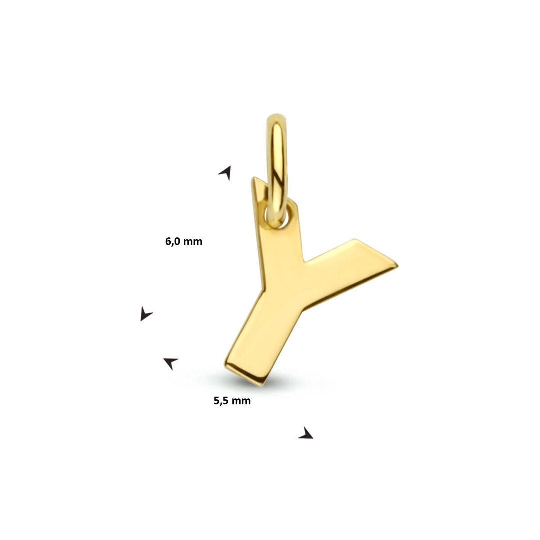14k Geelgouden Letter Hanger – Persoonlijk Sieraad