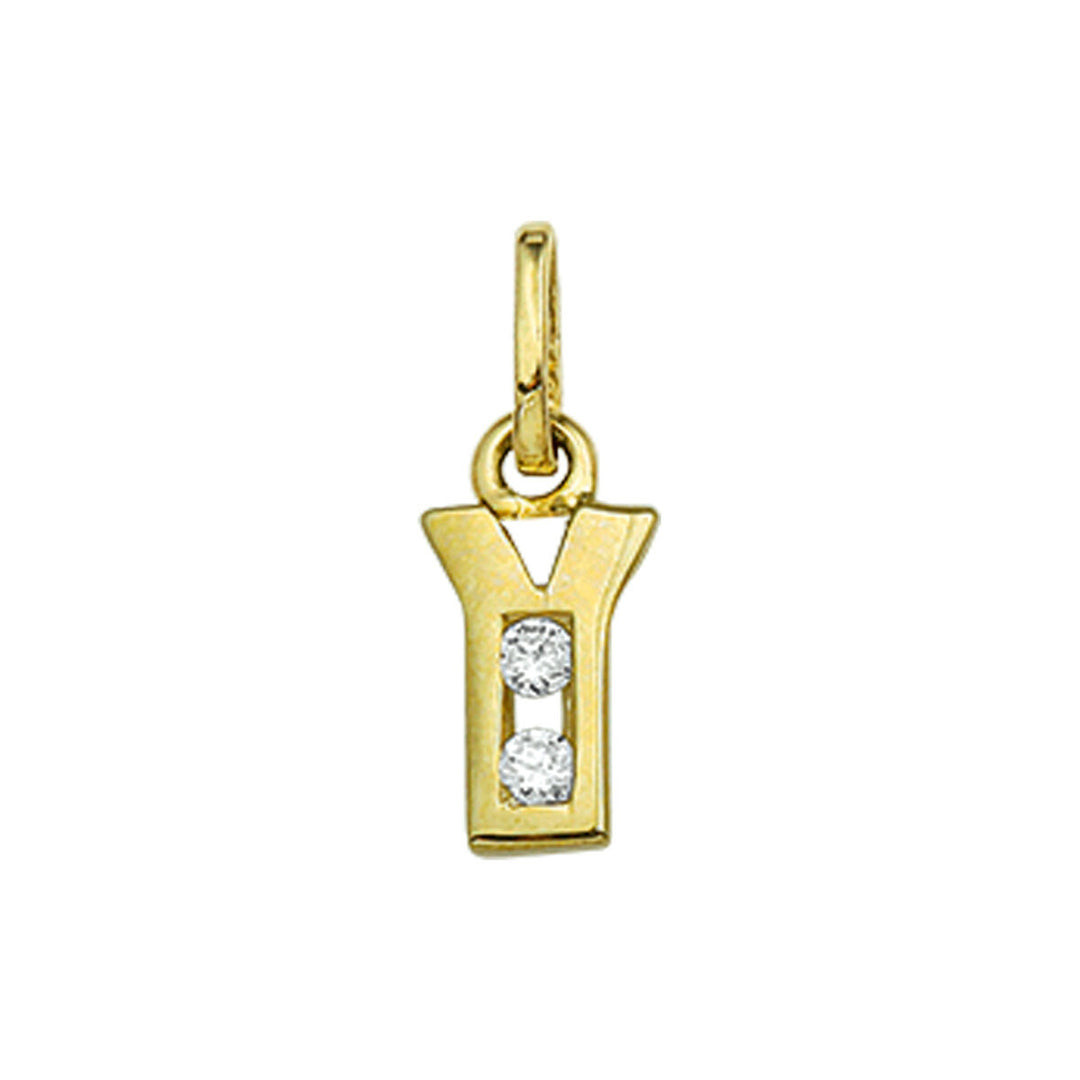 925 zilveren hanger letter met zirkonia – initialen collier