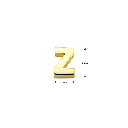 9k Geelgouden Hanger met Letter – Alfabet Hanger
